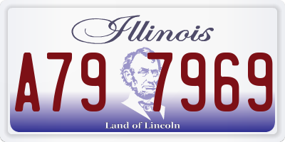 IL license plate A797969