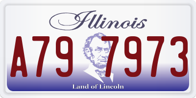 IL license plate A797973