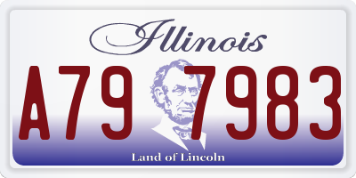 IL license plate A797983