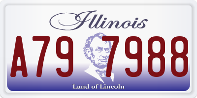 IL license plate A797988