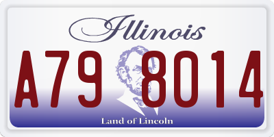 IL license plate A798014