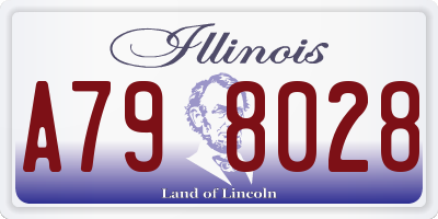 IL license plate A798028