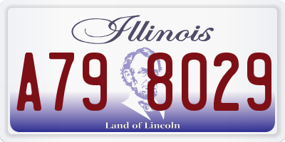 IL license plate A798029