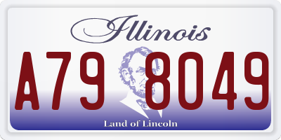 IL license plate A798049