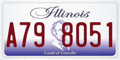 IL license plate A798051