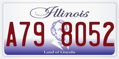 IL license plate A798052
