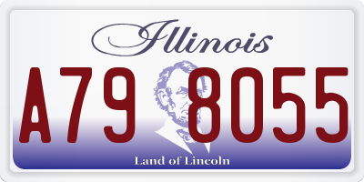 IL license plate A798055