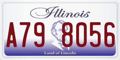 IL license plate A798056