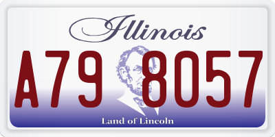 IL license plate A798057
