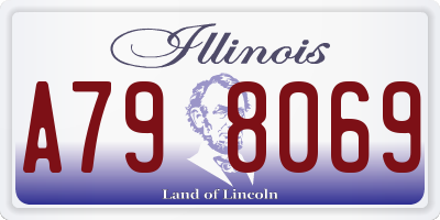 IL license plate A798069