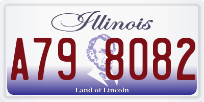 IL license plate A798082