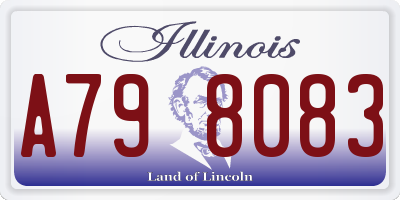 IL license plate A798083
