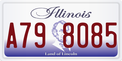 IL license plate A798085