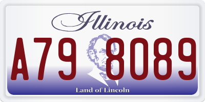 IL license plate A798089