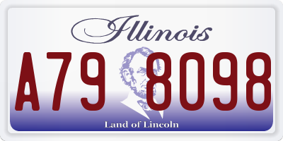IL license plate A798098