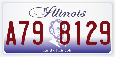 IL license plate A798129