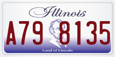 IL license plate A798135