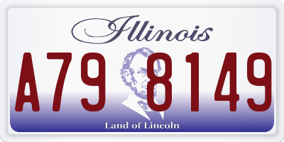 IL license plate A798149