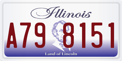 IL license plate A798151