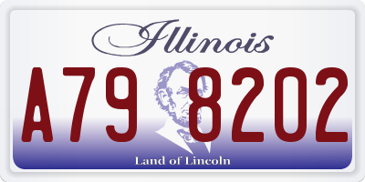IL license plate A798202
