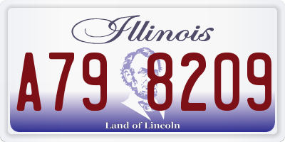 IL license plate A798209