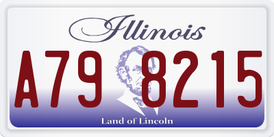 IL license plate A798215