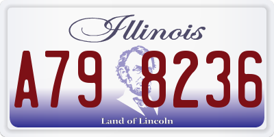 IL license plate A798236