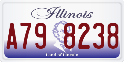 IL license plate A798238