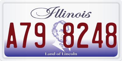IL license plate A798248