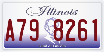 IL license plate A798261