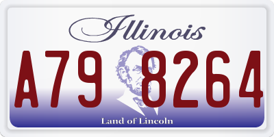 IL license plate A798264