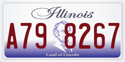 IL license plate A798267
