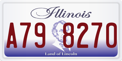 IL license plate A798270