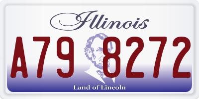 IL license plate A798272