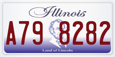 IL license plate A798282