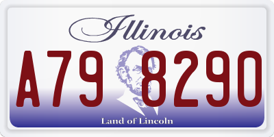 IL license plate A798290