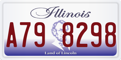 IL license plate A798298