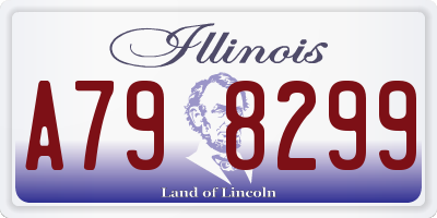 IL license plate A798299