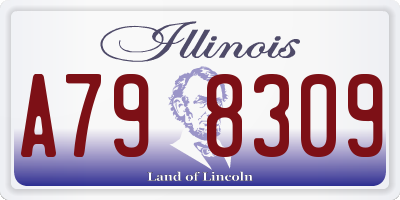 IL license plate A798309