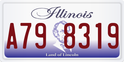IL license plate A798319