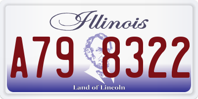 IL license plate A798322