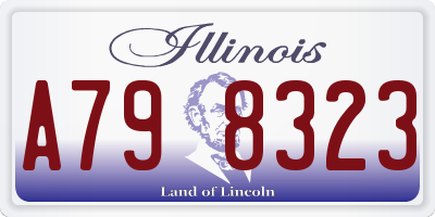 IL license plate A798323
