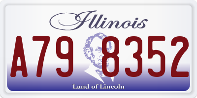 IL license plate A798352