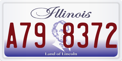 IL license plate A798372