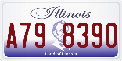 IL license plate A798390