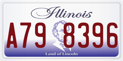 IL license plate A798396