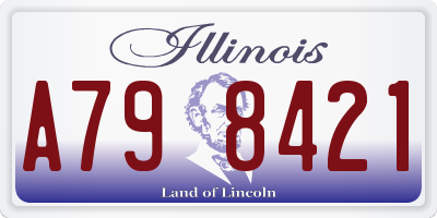 IL license plate A798421