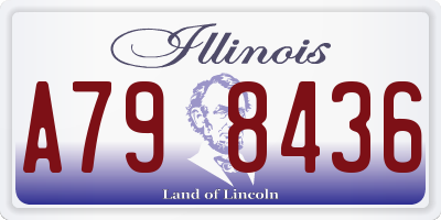 IL license plate A798436