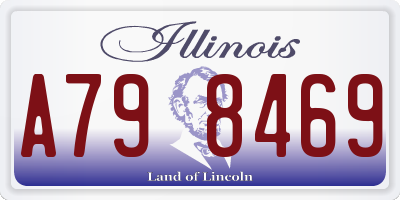 IL license plate A798469