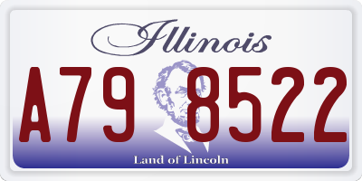 IL license plate A798522